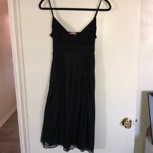 Black Sequence Detailed Cocktail Dress